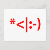 Kerstmis - Elf Emoticon Xmas ASCII - tekst Art Feestdagenkaart (Voorkant)