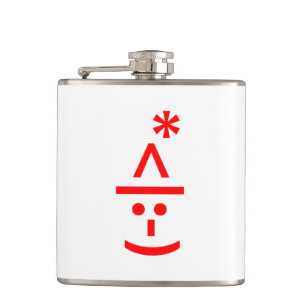 Kerstmis - Elf Emoticon Xmas ASCII - tekst Art Heupfles