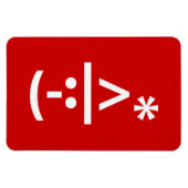 Kerstmis - Elf Emoticon Xmas ASCII - tekst Art Magneet (Horizontaal)