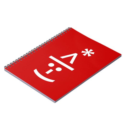 Kerstmis - Elf Emoticon Xmas ASCII - tekst Art Notitieboek (Linkerzijde)
