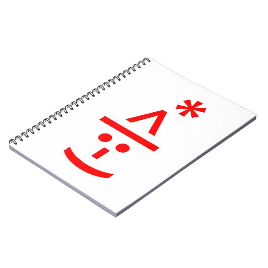 Kerstmis - Elf Emoticon Xmas ASCII - tekst Art Notitieboek (Linkerzijde)