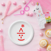 Kerstmis - Elf Emoticon Xmas ASCII - tekst Art Papieren Bordje (Feest)