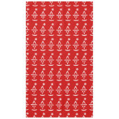 Kerstmis - Elf Emoticon Xmas ASCII - tekst Art Tafelkleed (Voorkant)