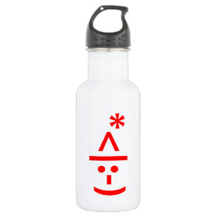 Kerstmis - Elf Emoticon Xmas ASCII - tekst Art Waterfles