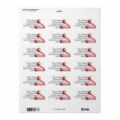 Kerstmis Elf Legs Etiket (Full Sheet)
