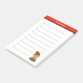 Kerstmis Elf om lijst te doen Post-it® Notes (Schuin)