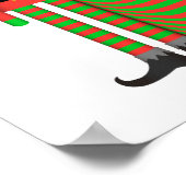 Kerstmis - Elf-Poster - Striped Gift Package Poster (Hoek)