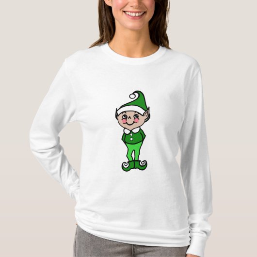 Kerstmis Elf T-Shirt (Voorkant)