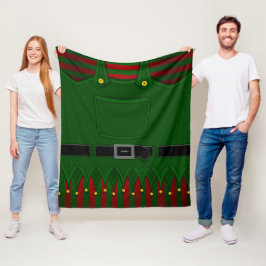 Kerstmis Elf Throw Blankets Festive Holiday Elf H Fleece Deken