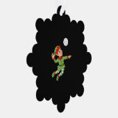 Kerstmis Elf Volleyball Funny Boys Girls Kinder Ornament Kaart (Rechts)