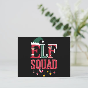 Kerstmis Elfen Familie Matching Pyjama's Elfen Tea Feestdagenkaart