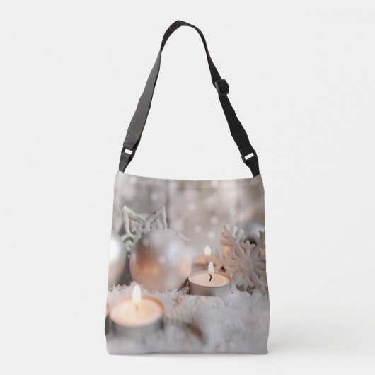 Kerstmis en advent-decoratie crossbody tas (Achterkant)