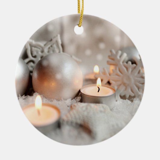 Kerstmis en advent-decoratie keramisch ornament (Voorkant)