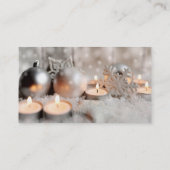 Kerstmis en advent-decoratie visitekaartje (Achterkant)