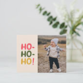 Kerstmis en feestdag Briefkaart met foto (Staand voorkant)