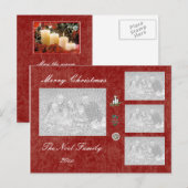 Kerstmis en feestdag fotokaart feestdagenkaart (Voorkant / Achterkant)