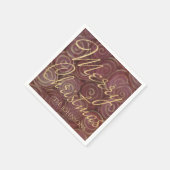 Kerstmis en goud servet (Hoek)