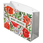 Kerstmis en handgeschilderde cadeautas (Achterkant Gekanteld)