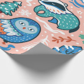 KERSTMIS EN HANUKKAH BOS DIEREN CADEAU WRAP CADEAUPAPIER (Hoek)