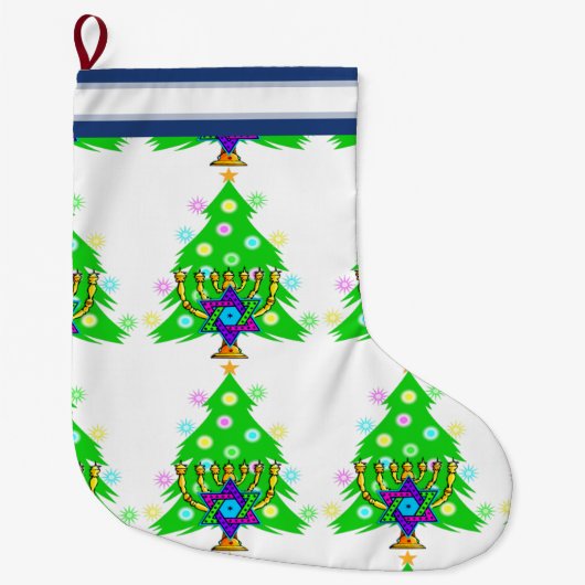 Kerstmis en Hanukkah Grote Kerstsok (Voorkant)
