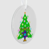 Kerstmis en Hanukkah Ornament (voorkant)