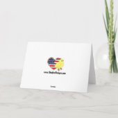 Kerstmis en Hanukkah samen Feestdagen Kaart (Achterkant)