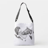 Kerstmis en kerstman crossbody tas (Achterkant)