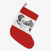 Kerstmis en kerstman kleine kerstsok (Voorkant (Hangend))