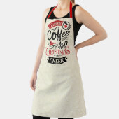 Kerstmis en koffiepron schort (Insitu)