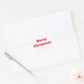 Kerstmis en Lib Red White Sticker van Janz (Envelop)