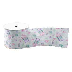 Kerstmis en macarons grosgrain lint