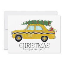 Kerstmis en net als die New York Taxi Cab.