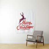 Kerstmis en nieuw jaar grafisch ontwerp, in het wi wandkleed (In situ)