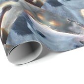 Kerstmis en prachtige oowl cadeaupapier (Rol Hoek)