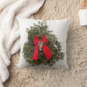 Kerstmis en Rode Bow Kussen (Deken)