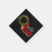 Kerstmis en sneeuwman servet (Hoek)