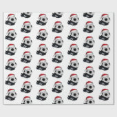 Kerstmis en Voetbal Cadeaupapier (Vlak)