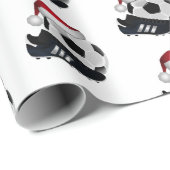 Kerstmis en Voetbal Cadeaupapier (Rol Hoek)