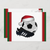 Kerstmis en Voetbal Feestdagenkaart (Voorkant / Achterkant)