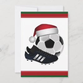 Kerstmis en Voetbal Kaart