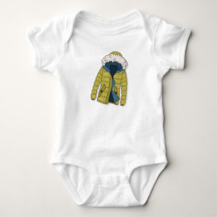 Kerstmis en winter ontwerp baby jersey rompertje romper