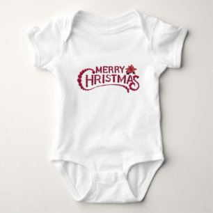 Kerstmis en winter ontwerp baby jersey rompertje romper