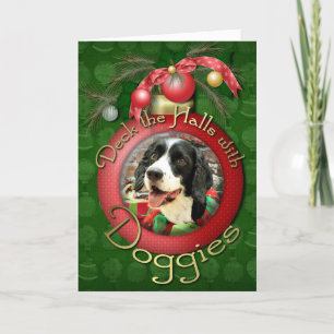 Kerstmis - Engels Springer Spaniel - Betsy Feestdagen Kaart