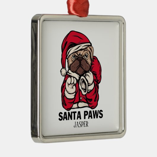 Kerstmis Engelse bulledog Gift Idees Ce Metalen Ornament (Rechts)