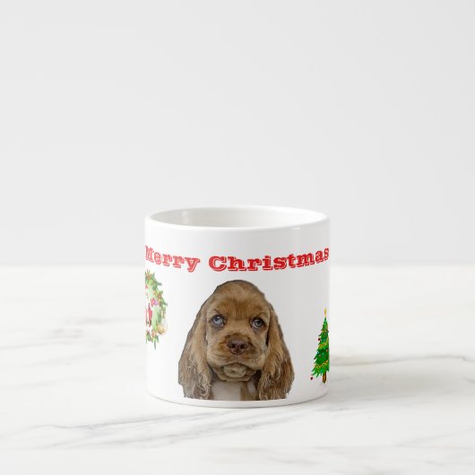 Kerstmis Espresso Kop (Voorkant)