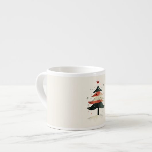 Kerstmis Espresso Kop (Voorkant links)