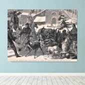 Kerstmis Eve Street Market Ottawa Canada  Canvas Afdruk (Insitu (Houten vloer))