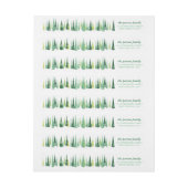 Kerstmis Evergreens Snowflake Winter Scene (Vel)