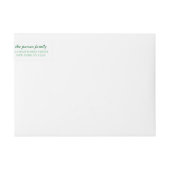 Kerstmis Evergreens Snowflake Winter Scene (Voorkant)