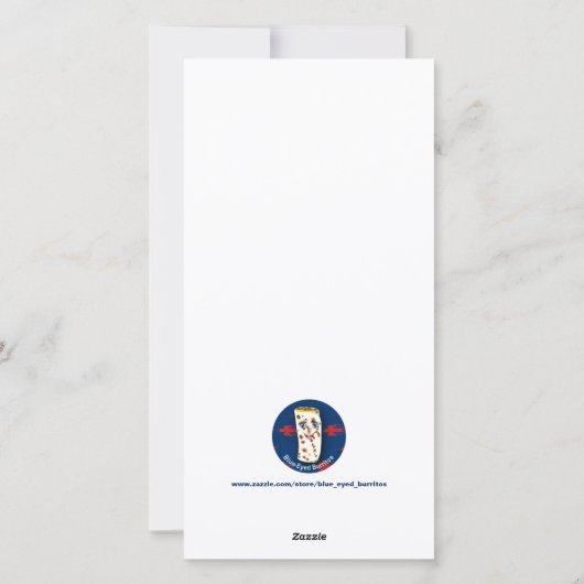 Kerstmis Express - Fröhliche Weihnachten Feestdagenkaart (Achterkant)